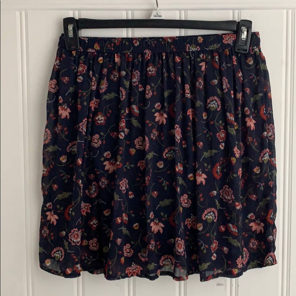 Hollister floral skirt